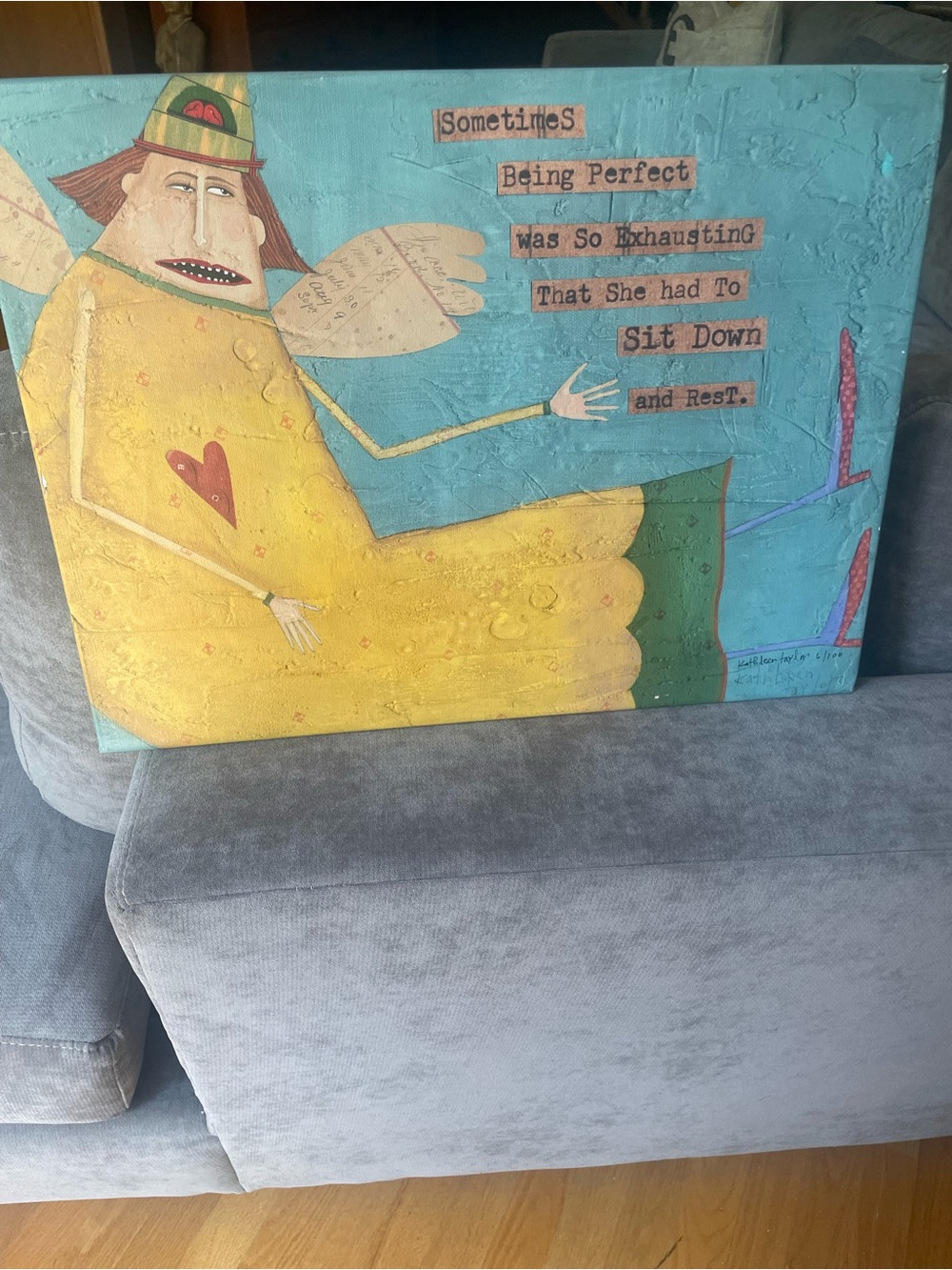 Kathleen Taylor whimsical art canvas